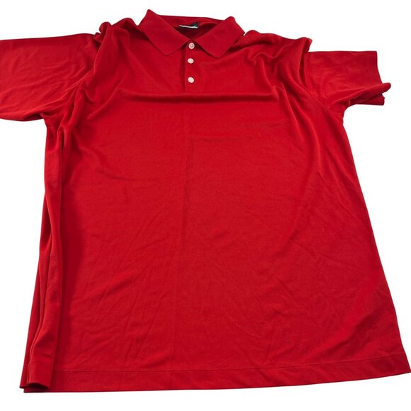 Nike Golf Dri-Fit XXL Red Polo Shirt Mens Short Sleeve - Picture 1 of 5